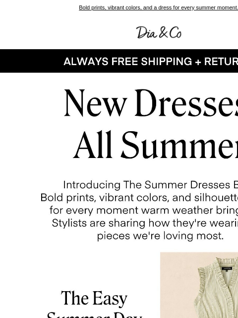 dia newsletter: The dress edit your summer needs