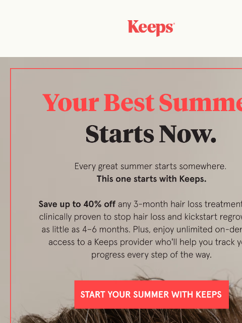 keeps newsletter: Your Summer Routine Deserves One More Thing