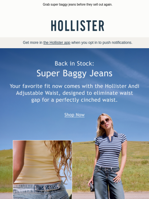 hollisterco newsletter: Look what’s back in stock 👀
