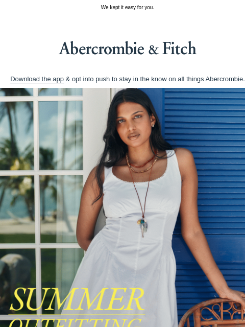 abercrombie newsletter: Your coastal itinerary.