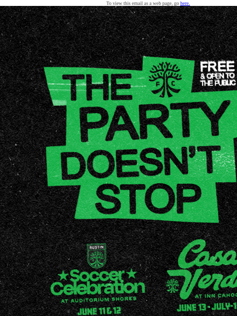 austinfc newsletter: The Party Starts June 11th