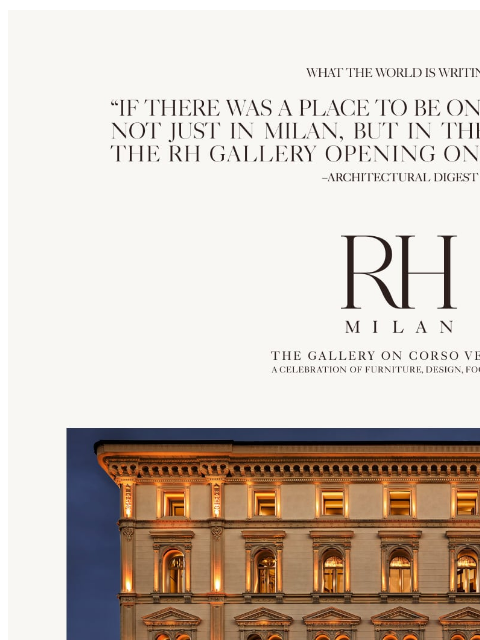 rh newsletter: What the World Is Writing. Unveiling RH Milan, The...