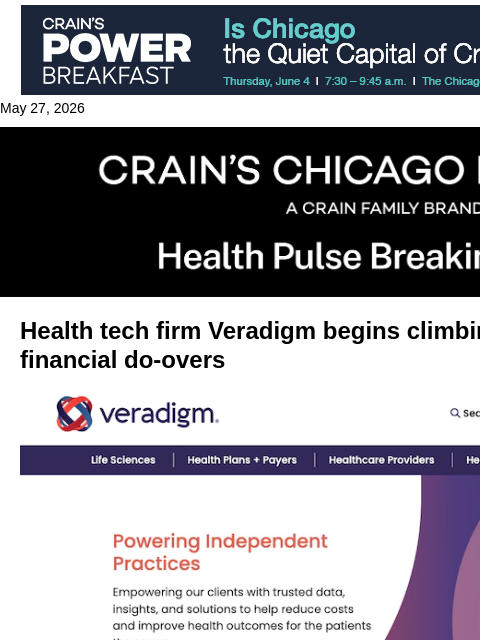 crainalerts newsletter: Veradigm's long overdue 2023, 2024 results