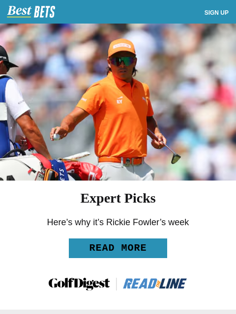 golfdigest newsletter: Why our expert is all-in on Rickie Fowler