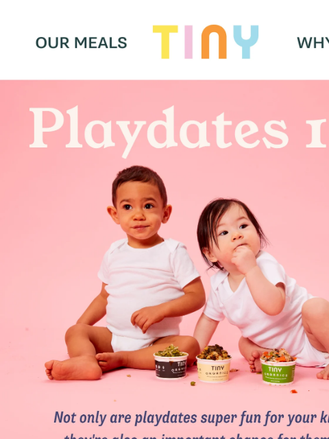 tinyorganics newsletter: You're Invited: Tiny Playdates 💌 