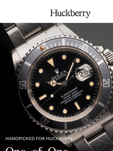 huckberry newsletter: '84 Rolex 'Triple Six' Sea-Dweller