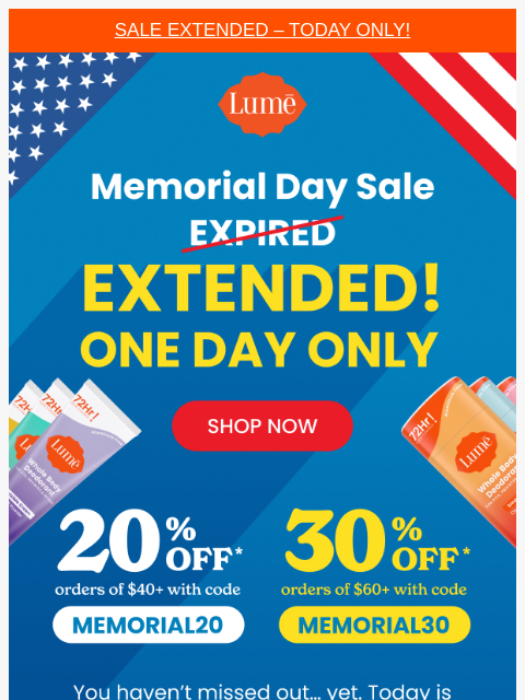 You have ONE MORE DAY to shop our massive Memorial Day sale! ͏ ͏ ͏ ͏ ͏ ͏ ͏ ͏ ͏ ͏ ͏ ͏ ͏ ͏ ͏ ͏ ͏ ͏ ͏ ͏ ͏ ͏ ͏ ͏ ͏ ͏ ͏ ͏ ͏ ͏ ͏ ͏ ͏ ͏ ͏ ͏ ͏ ͏ ͏ ͏ ͏ ͏ ͏ ͏ ͏ ͏ ͏ ͏ ͏ ͏ ͏ ͏ ͏ ͏ ͏ ͏ ͏ ͏ ͏ ͏ ͏ ͏ ͏ ͏ ͏ ͏ ͏ ͏ ͏ ͏