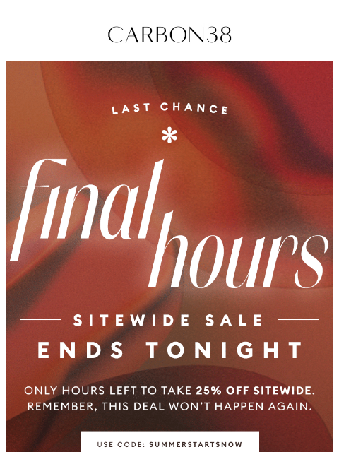 Time's running out to shop our Sitewide Sale. ͏ ͏ ͏ ͏ ͏ ͏ ͏ ͏ ͏ ͏ ͏ ͏ ͏ ͏ ͏ ͏ ͏ ͏ ͏ ͏ ͏ ͏ ͏ ͏ ͏ ͏ ͏ ͏ ͏ ͏ ͏ ͏ ͏ ͏ ͏ ͏ ͏ ͏ ͏ ͏ ͏ ͏ ͏ ͏ ͏ ͏ ͏ ͏ ͏ ͏ ͏ ͏ ͏ ͏ ͏ ͏ ͏ ͏ ͏ ͏ ͏ ͏ ͏ ͏ ͏ ͏ ͏ ͏ ͏ ͏ ͏ ͏ ͏ ͏ ͏ ͏