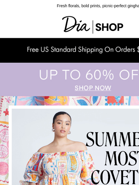 Fresh florals, bold prints, picnic-perfect gingham... Dia & Co Shop YOU MAY ALSO LIKE The Scoop Swim﻿ The Scoop Swim﻿ SHOP NOW﻿ Classic Tankini Top﻿ Classic Tankini Top﻿ SHOP NOW﻿ The Balconette