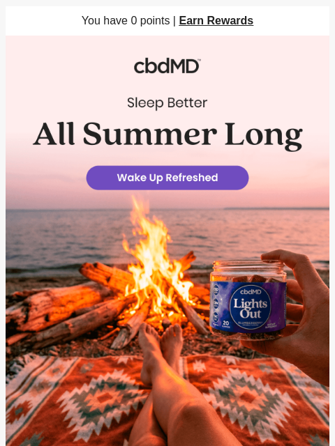 cbdmd newsletter: Fall Asleep with Ease This Summer