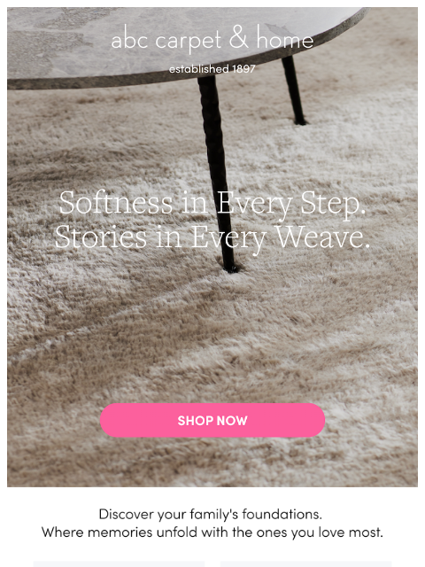 abchome newsletter: The Textures of Home
