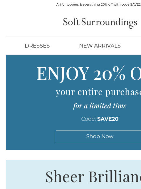 softsurroundings newsletter: A Favorite Summer Layer