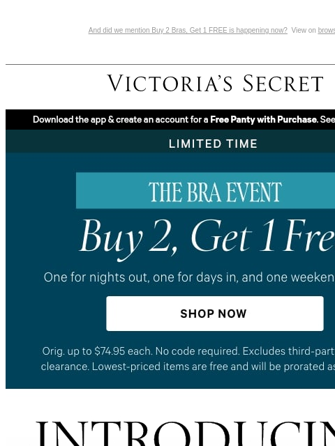 victoriassecret newsletter: Keep it Cool—In The NEW CoolBra™