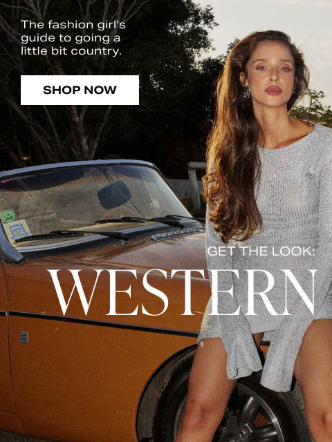 revolve newsletter: The Vibe Is Western Chic
