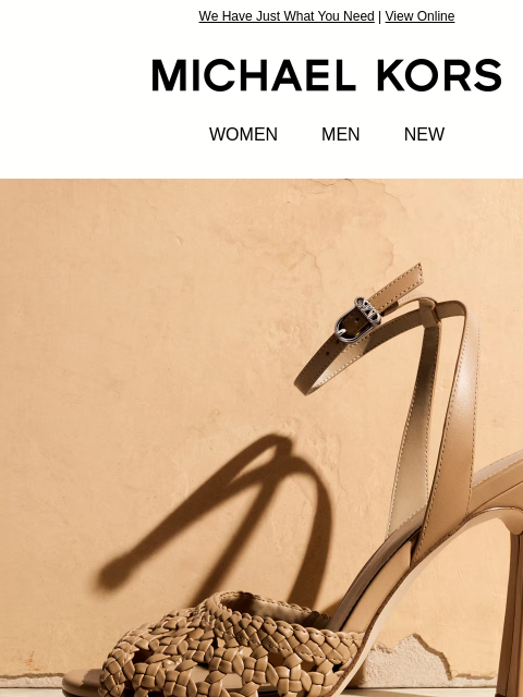 michaelkorsmail newsletter: Higher Temps Call For New Sandals