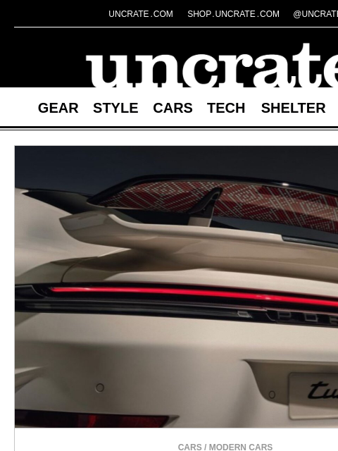 uncrate newsletter: Porsche 911 Turbo S Sadu Edition Coupe & more