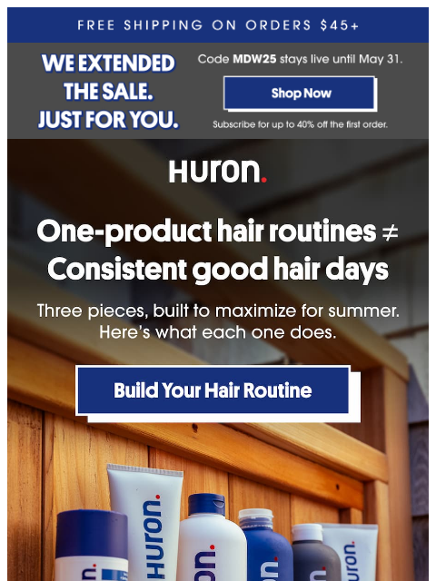 usehuron newsletter: Build your summer hair rotation