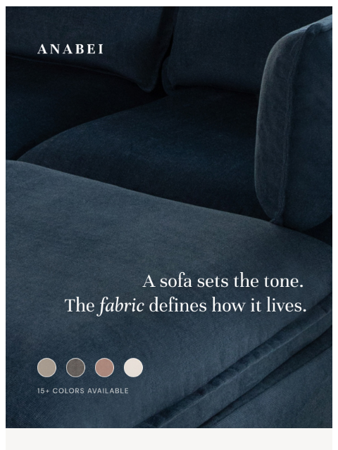 anabei newsletter: Which fabric should you choose?