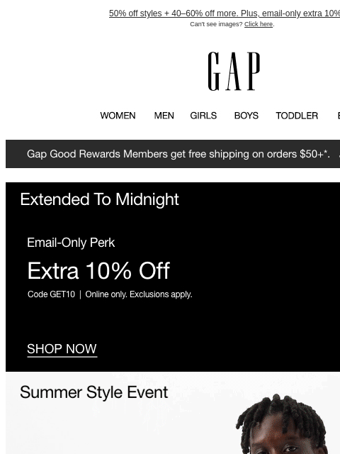 50% off styles + 40–60% off more. Plus, email-only extra 10% off. ‌ ‌ ‌ ‌ ‌ ‌ ‌ ‌ ‌ ‌ ‌ ‌ ‌ ‌ ‌ ‌ ‌ ‌ ‌ ‌ ‌ ‌ ‌ ‌ ‌ ‌ ‌ ‌ ‌ ‌ ‌ ‌ ‌ ‌ ‌ ‌ ‌ ‌ ‌ ‌ ‌ ‌ ‌ ‌ ‌ ‌ ‌ ‌ ‌ ‌ ‌ ‌ ‌ ‌ ‌ ‌ ‌ ‌ ‌ ‌ ‌ ‌ ‌ ‌ ‌ ‌ ‌ ‌