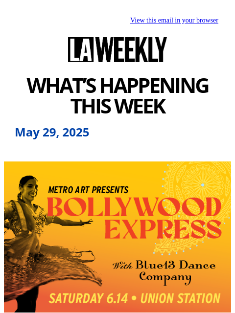May 29, 2025 - What's Happening in LA This Week ͏ ‌ ͏ ‌ ͏ ‌ ͏ ‌ ͏ ‌ ͏ ‌ ͏ ‌ ͏ ‌ ͏ ‌ ͏ ‌ ͏ ‌ ͏ ‌ ͏ ‌ ͏ ‌ ͏ ‌ ͏ ‌ ͏ ‌ ͏ ‌ ͏ ‌ ͏ ‌ ͏ ‌ ͏ ‌ ͏ ‌ ͏ ‌ ͏ ‌ ͏ ‌ ͏ ‌ ͏ ‌ ͏ ‌ ͏ ‌ ͏ ‌ ͏ ‌ ͏ ‌ ͏ ‌ ͏ ‌ ͏ ‌ ͏ ‌ ͏