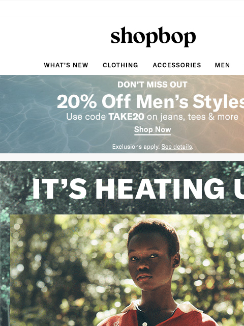 Plus, don't miss 20% off men's styles ‌ ‌ ‌ ‌ ‌ ‌ ‌ ‌ ‌ ‌ ‌ ‌ ‌ ‌ ‌ ‌ ‌ ‌ ‌ ‌ ‌ ‌ ‌ ‌ ‌ ‌ ‌ ‌ ‌ ‌ ‌ ‌ ‌ ‌ ‌ ‌ ‌ ‌ ‌ ‌ ‌ ‌ ‌ ‌ ‌ ‌ ‌ ‌ ‌ ‌ ‌ ‌ ‌ ‌ ‌ ‌ ‌ ‌ ‌ ‌ ‌ ‌ ‌ ‌ ‌ ‌ ‌ ‌ ‌ ‌ ‌ ‌ ‌ ‌ ‌ ‌ ‌ ‌