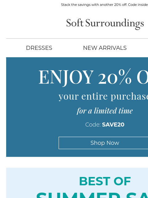 softsurroundings newsletter: On Sale: Top-Rated Dresses