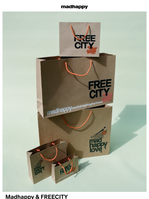madhappy newsletter: Madhappy & FREECITY 🕊️