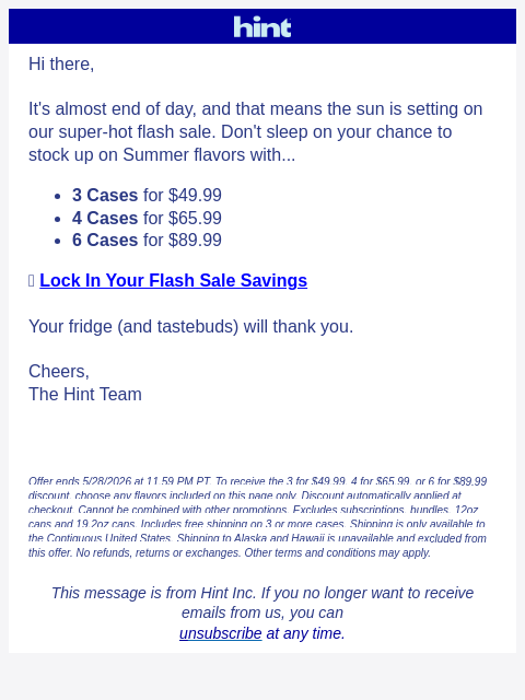 drinkhint newsletter: We tried to warn you...