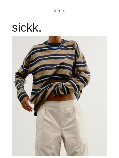 ayr newsletter: NEW STRIPES ALERT