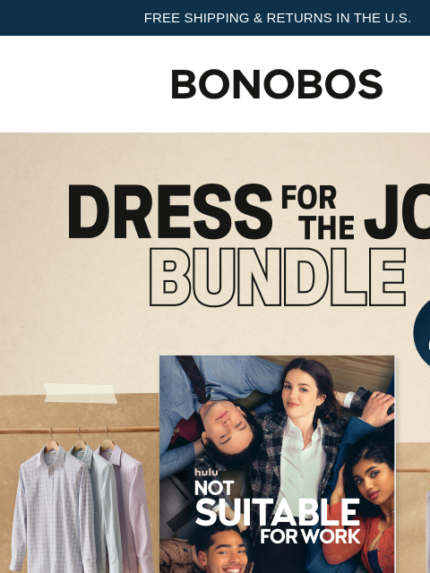 bonobos newsletter: Special Collaboration: Not Suitable for Work x Bon...