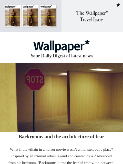 futureplc newsletter: 'Backrooms' and the architecture of fear