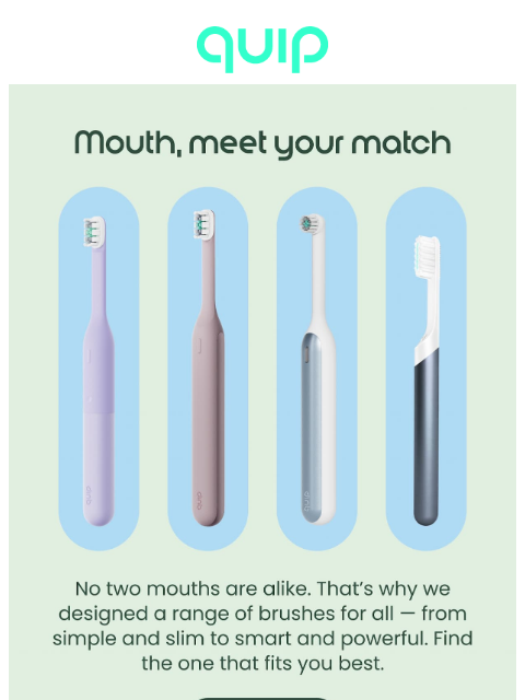 getquip newsletter: 👄Yeah, we have a brush for that