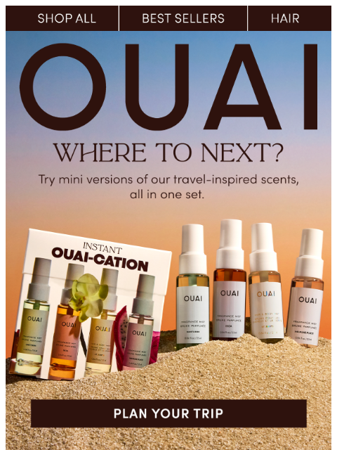 theouai newsletter: One set, 4 destinations