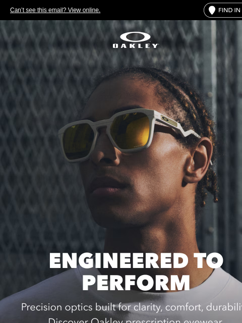 oakley newsletter: Precision Optics, Advanced Frames
