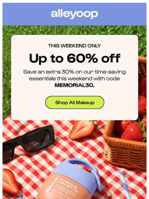 meetalleyoop newsletter: It’s back! Up to 60% off