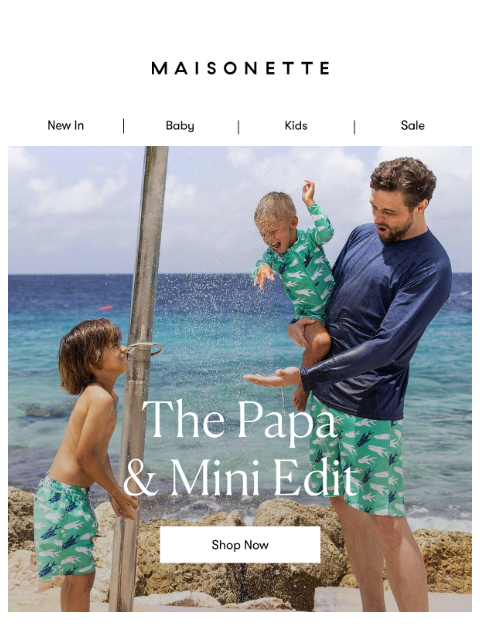 maisonette newsletter: Like Papa, Like Mini