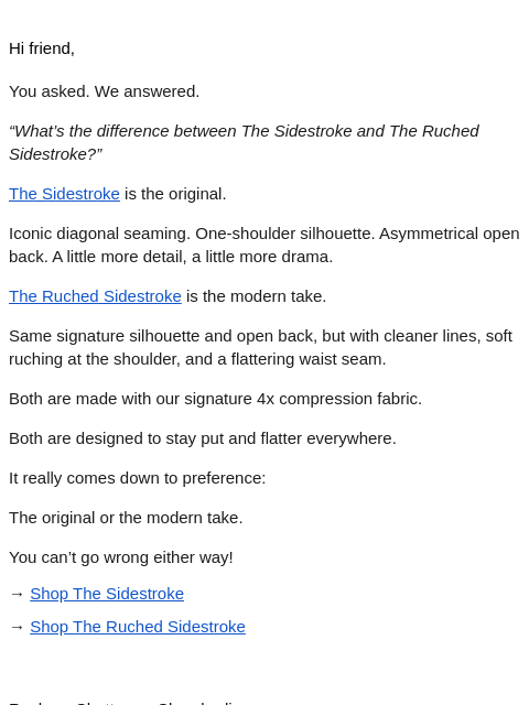summersalt newsletter: Most people don’t realize there are two