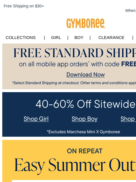 gymboree newsletter: Hurry! Extra 25% Off (for My Place Rewards Members...