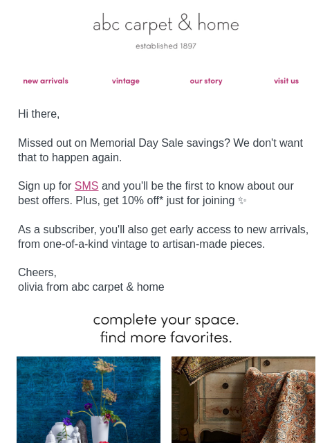 abchome newsletter: Don't Miss The Next One