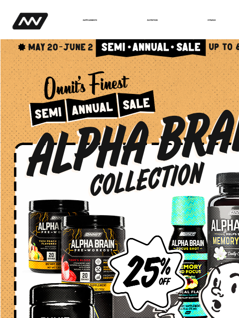 For a limited time we're offering deep discounts on supplements, nutrition, fitness, apparel & gear, and more - get up to 60% off! SUPPLEMENTS NUTRITION FITNESS APPAREL 2024-SAS-Emails-Header-