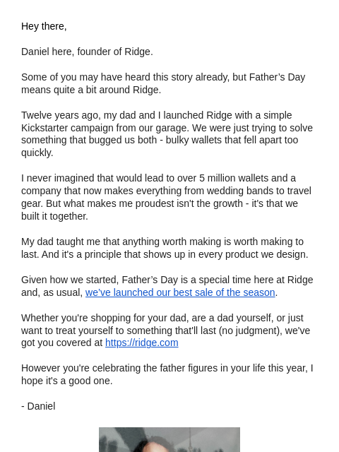 ridge newsletter: Dad Jokes Not Included