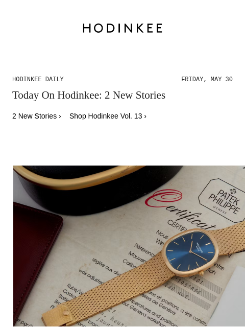 Today on Hodinkee... Bring a Loupe: An Insane Patek Philippe Ellipse, An Art Deco Longines, And A Boucheron Pocket Watch | Hodinkee Daily – Friday, May 30 | Today On Hodinkee: 2 New Stories 2 New