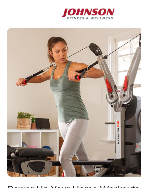 Trusted by millions since 1986—shop now! Johnson Fitness & Wellness Fit woman working out on BowFlex Revolution Home Gym Power Up Your Home Workouts with BowFlex! For over 30 years, BowFlex has