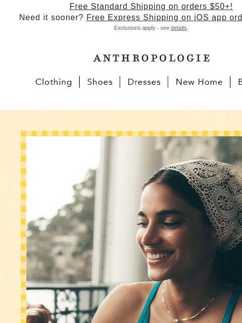 anthropologie newsletter: The $38 Sunsette Tank