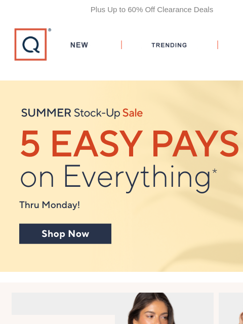 qvcemail newsletter: Saturday Savings & 5 Easy Pays