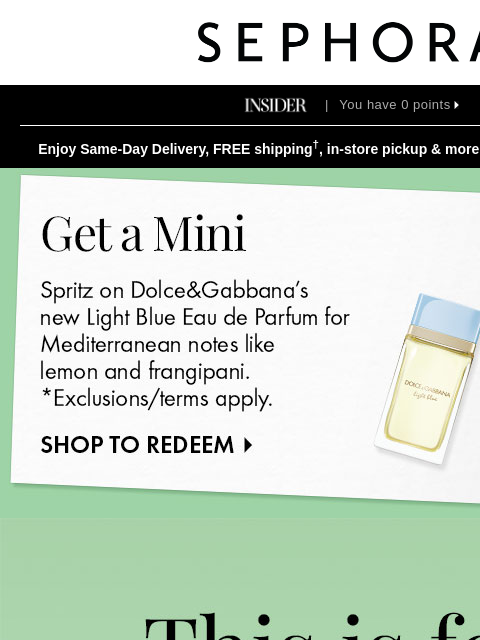 sephora newsletter: It’s so you 💯