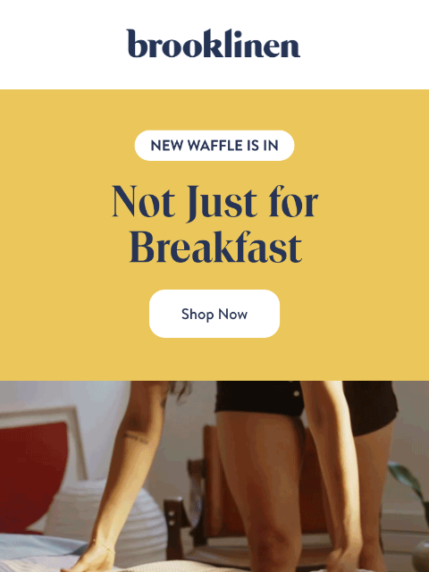 brooklinen newsletter: Cooling, soft, textured