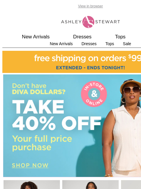 ashleystewart newsletter: NEW summer styles just keep coming!🙌