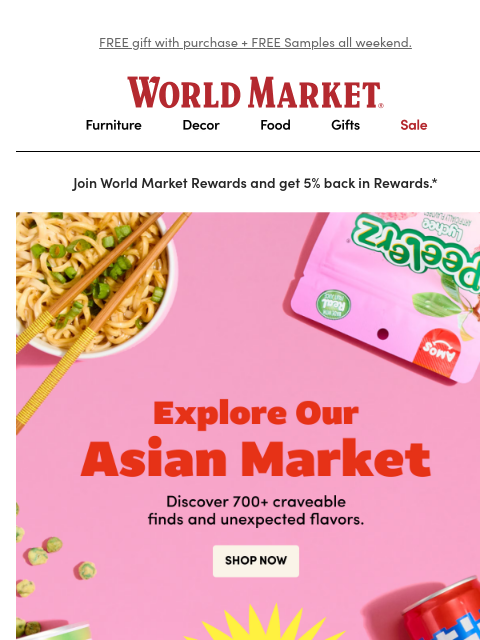 emailworldmarket newsletter: 🥡Craving unexpected flavor? Our Asian Market is O...