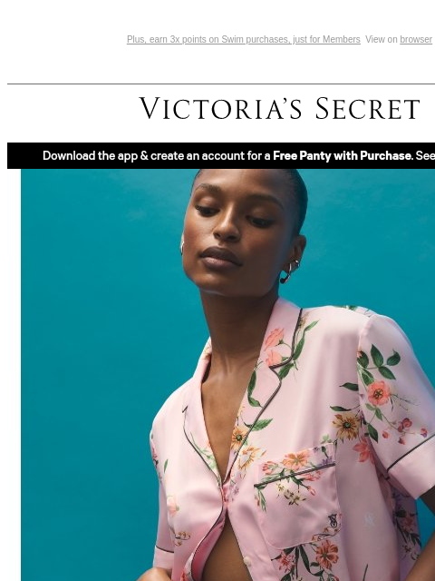 victoriassecret newsletter: 30% Off PJs —Don't Snooze